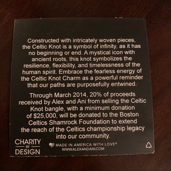 Alex and Ani bracelet - Celtic knot - Picture 4 of 4